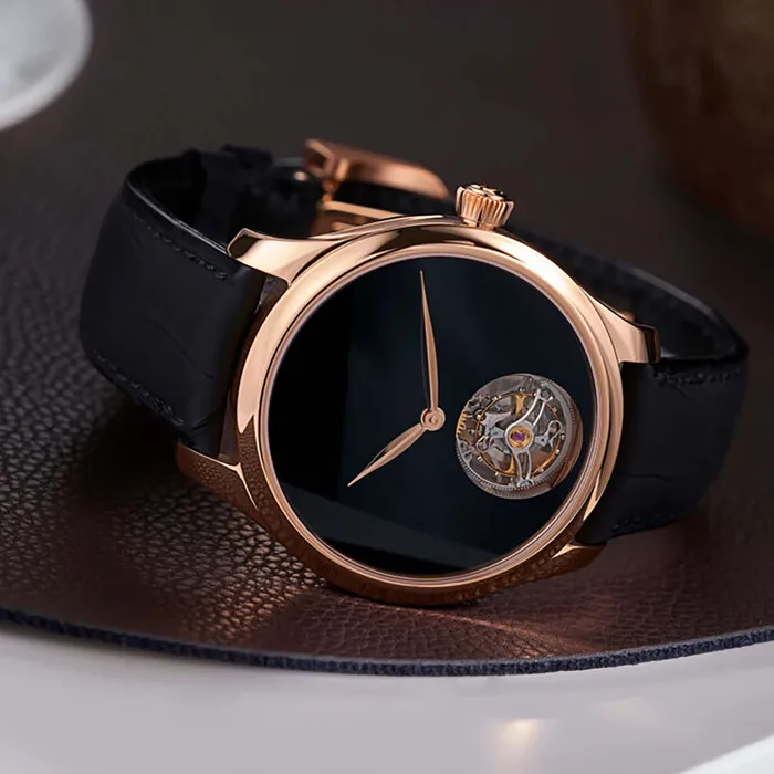 H Moser Cie Endeavour Tourbillon Red Gold Watch H Moser Cie Earrings