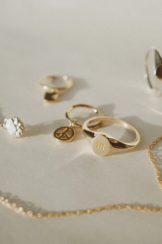 Initial Signet Ring madetoorder Foe Dear Rings