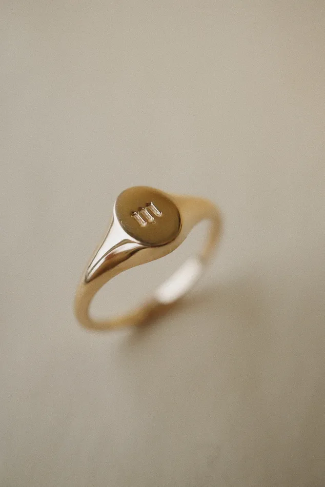 Initial Signet Ring madetoorder Foe Dear Rings