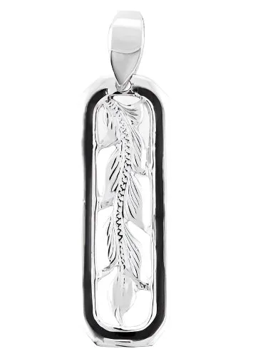 Island Fine Jewelry Necklaces Sterling Silver Maile Pendant 8mm