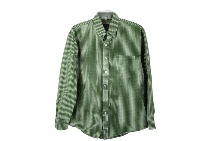 Izod Earrings Izod Green Plaid Button Down Shirt L
