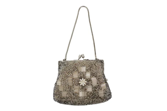 Jubilee Thrift Earrings Vintage Small Beaded Purse