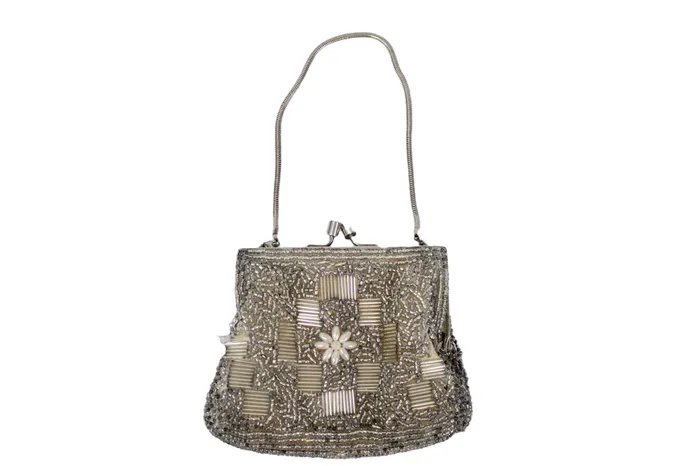 Jubilee Thrift Earrings Vintage Small Beaded Purse