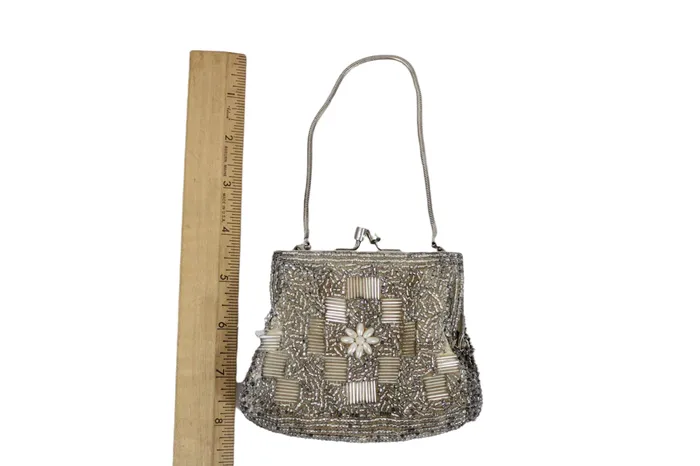 Jubilee Thrift Earrings Vintage Small Beaded Purse