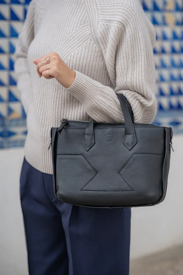 justineleconte1 Rings JL crossbody bag leather Caviar black
