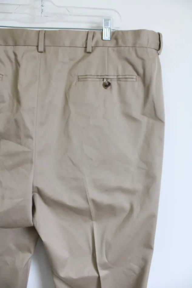Lands End Earrings Lands end Traditional Fit Tan Dress Pant 42X26
