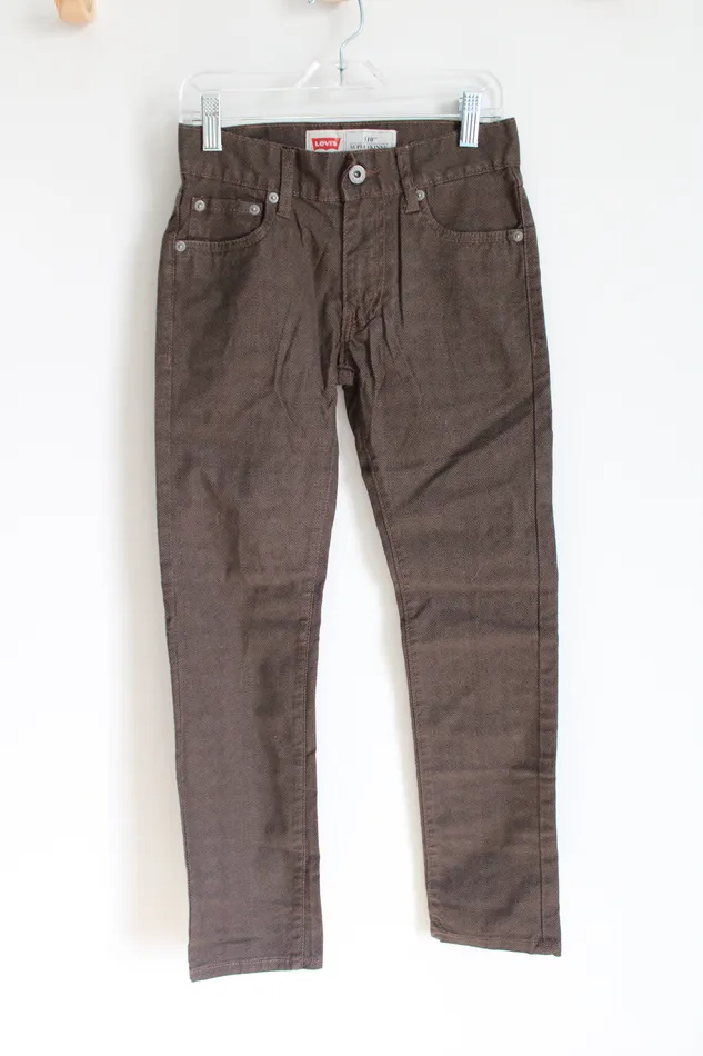 Levis Earrings Levis 510 Super Skinny Brown Herringbone Jean 10