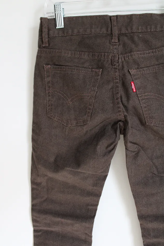 Levis Earrings Levis 510 Super Skinny Brown Herringbone Jean 10