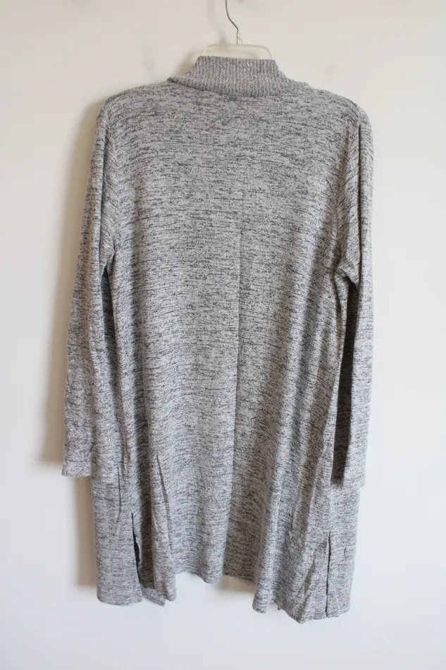 Lildy Rings Lildy Open Front Heathered Gray Cardigan LXL