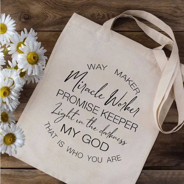 Lords Guidance Necklaces Religious Quotes and Sayings Canvas Tote Bag