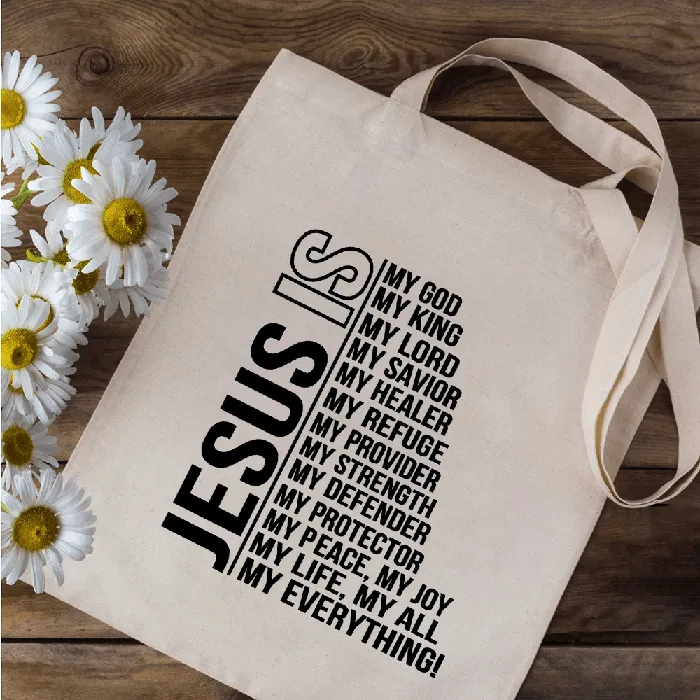 Lords Guidance Necklaces Religious Quotes and Sayings Canvas Tote Bag