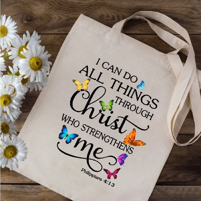 Lords Guidance Necklaces Religious Quotes and Sayings Canvas Tote Bag