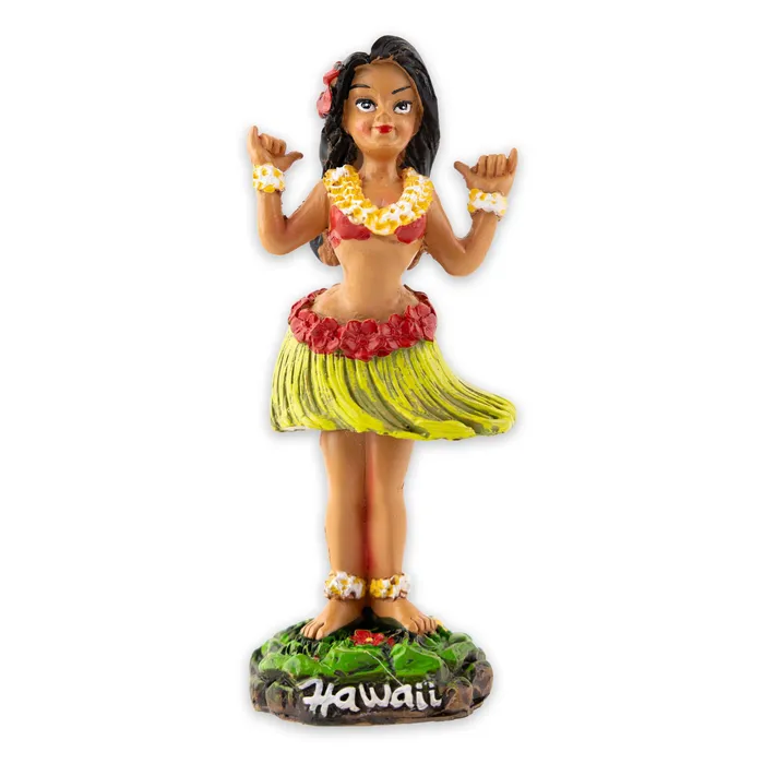 Mini Shaka Hula Wahine Dashboard Bobble Doll KCCOMPANY Earrings