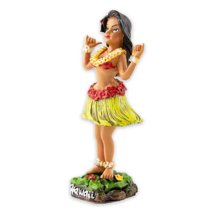 Mini Shaka Hula Wahine Dashboard Bobble Doll KCCOMPANY Earrings