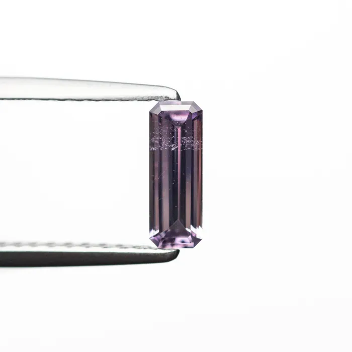 Misfit Gems Rings PurplePink Step Cut Sapphire 031ct Cut Corner Rectangle