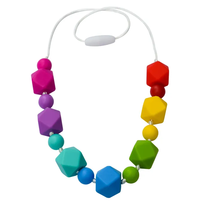 Munchables Necklaces Rainbow Geo Chew Necklace