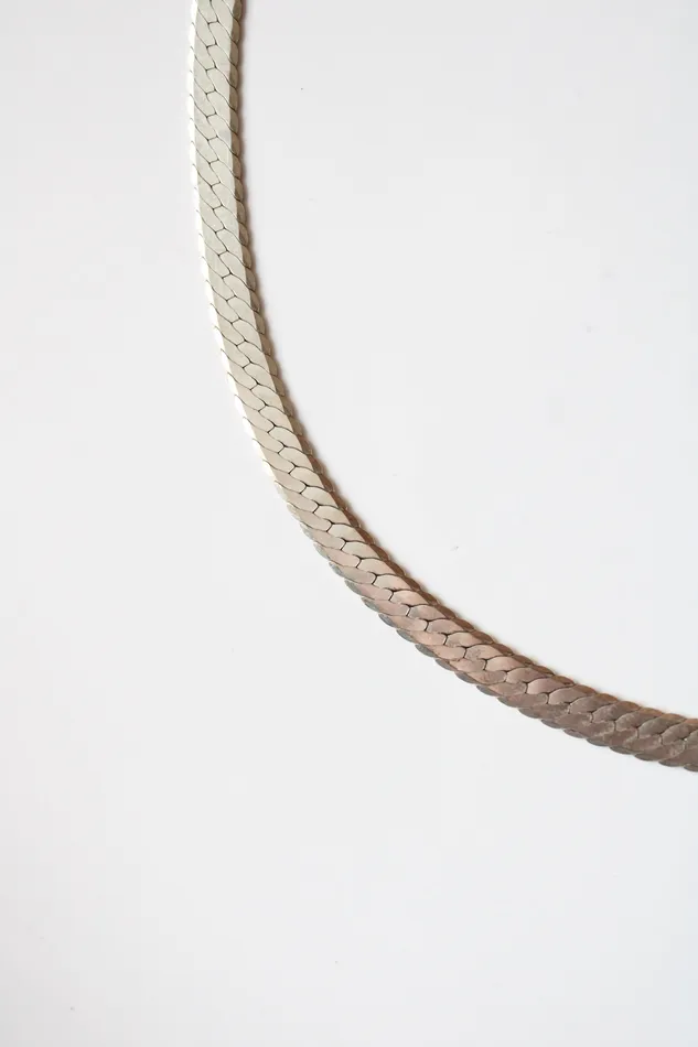 Necklaces Jubilee Thrift Herringbone Sterling Silver Necklace