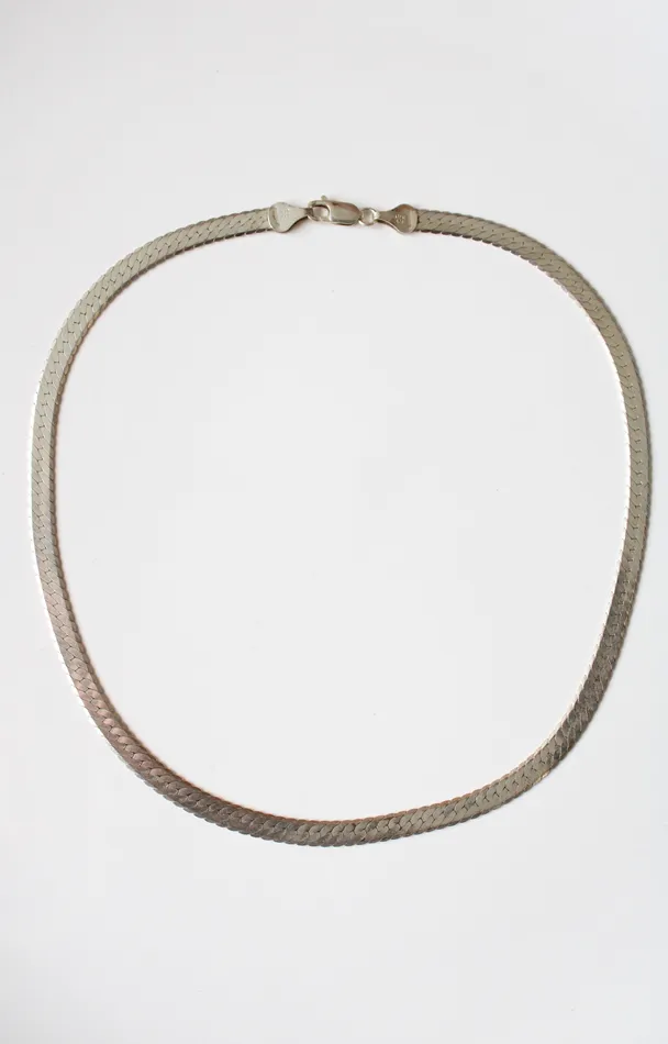 Necklaces Jubilee Thrift Herringbone Sterling Silver Necklace