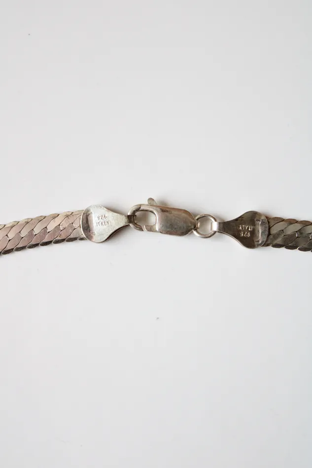 Necklaces Jubilee Thrift Herringbone Sterling Silver Necklace