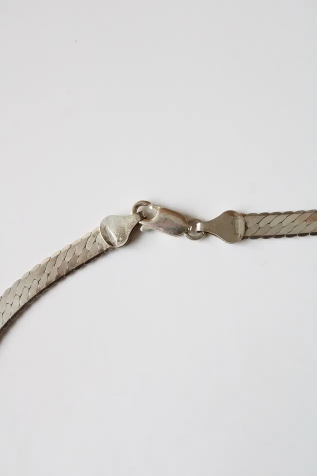 Necklaces Jubilee Thrift Herringbone Sterling Silver Necklace