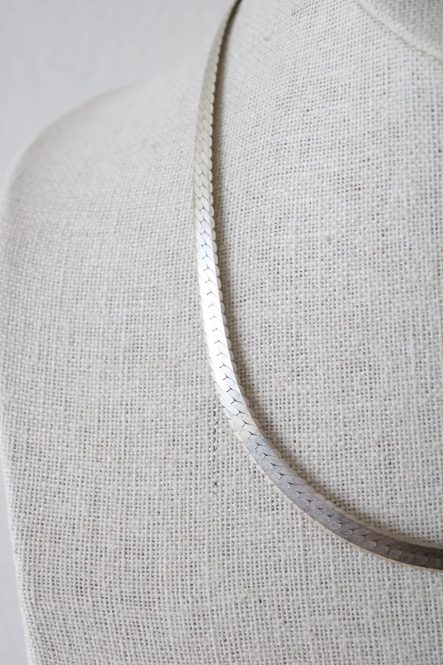 Necklaces Jubilee Thrift Herringbone Sterling Silver Necklace