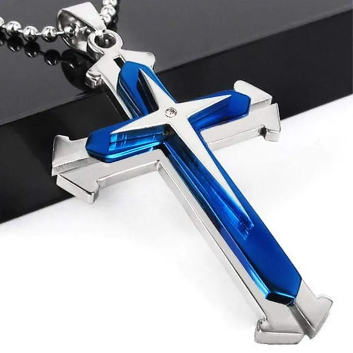 Necklaces Mens Christian Necklace br Layered Lords Guidance
