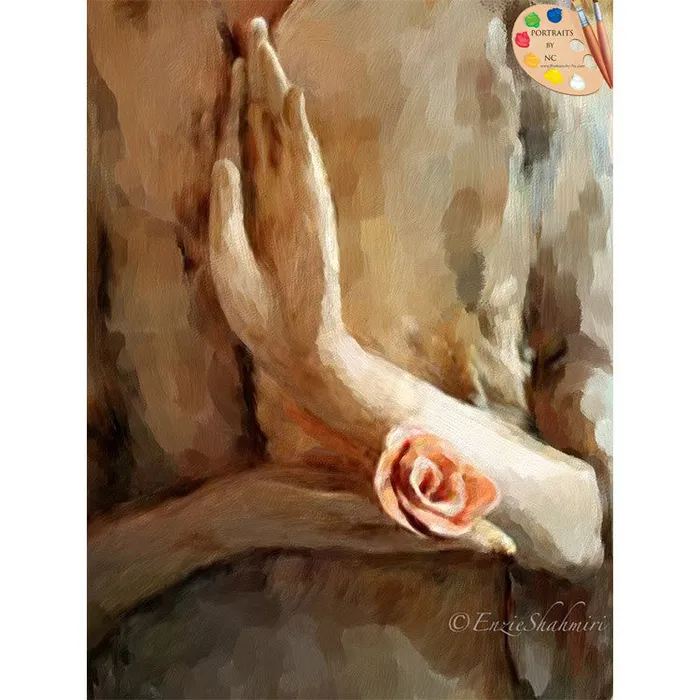 Necklaces Portraits by NC Religious Art Print Zen Be With You Print 321