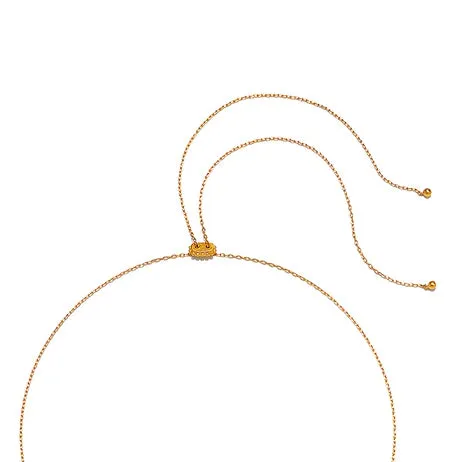 Necklaces Satya Large Crescent Moon Star Gold Pendant Necklace