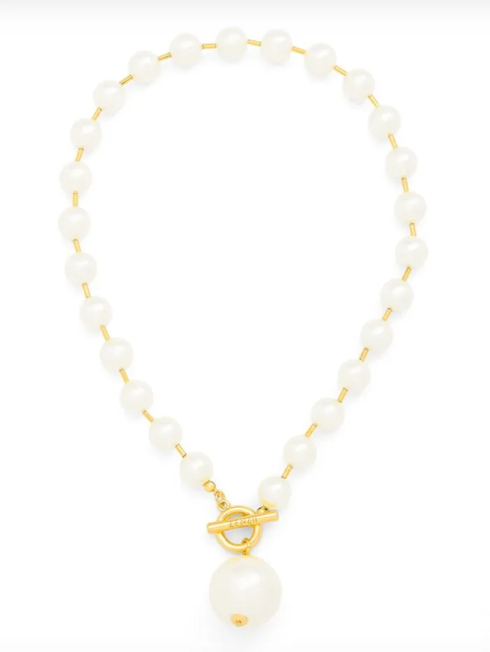 Necklaces Zenzii Pearl Tube Necklace
