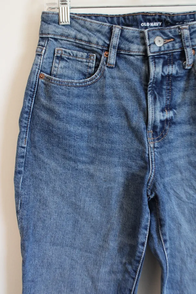 Old Navy High Rise OG Straight Jeans 2 Old Navy Earrings