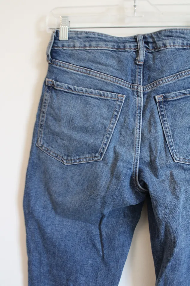 Old Navy High Rise OG Straight Jeans 2 Old Navy Earrings