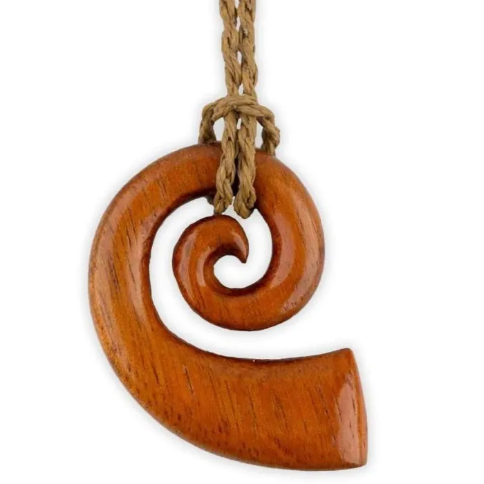 PACIFICOCEANCOL Necklaces Ha Koa Necklace with Natural Cord Small