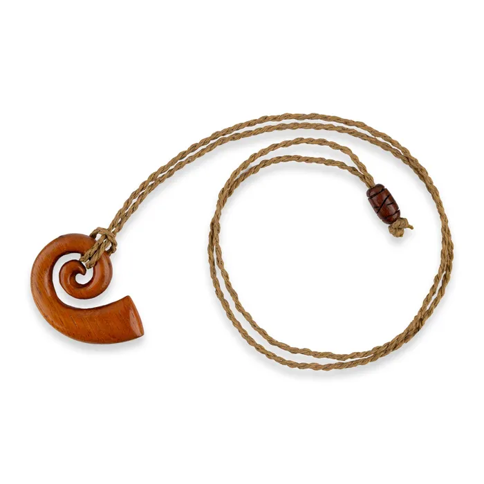 PACIFICOCEANCOL Necklaces Ha Koa Necklace with Natural Cord Small