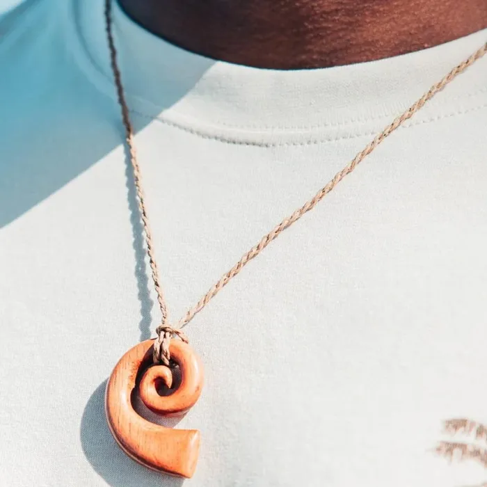 PACIFICOCEANCOL Necklaces Ha Koa Necklace with Natural Cord Small
