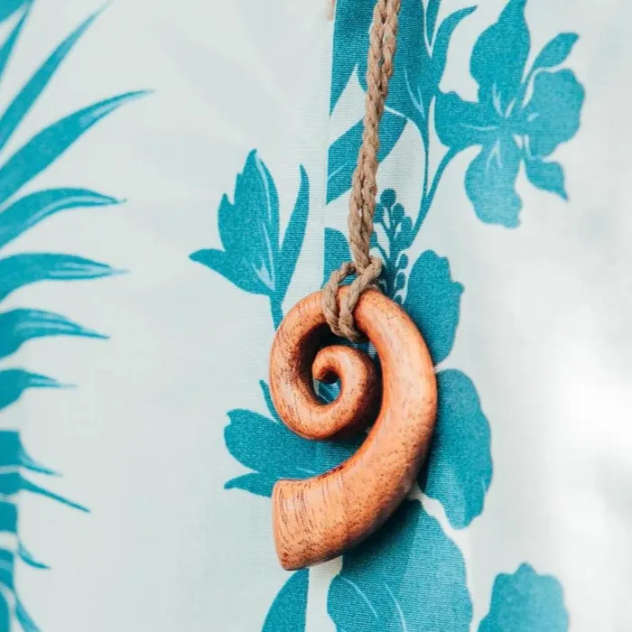 PACIFICOCEANCOL Necklaces Ha Koa Necklace with Natural Cord Small