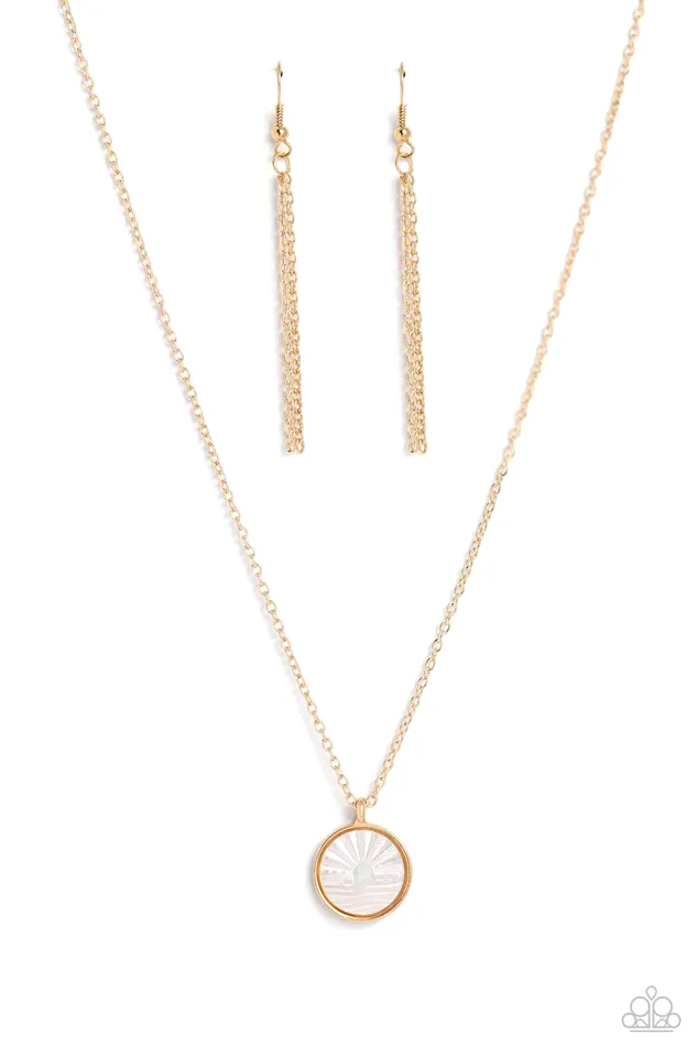 Paparazzi Accessories Earrings Seize the Sunset Gold