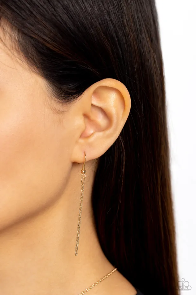 Paparazzi Accessories Earrings Seize the Sunset Gold