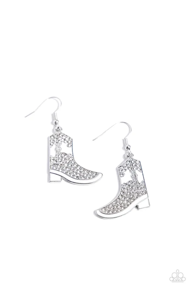 Paparazzi Accessories Rings Boot Scootin Bling White