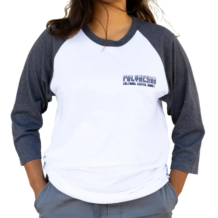 Polynesian Cultural Center Sun Surfer Raglan Tee Shirt WhiteHeather Charcoal GREATMOUNTAINWE Rings
