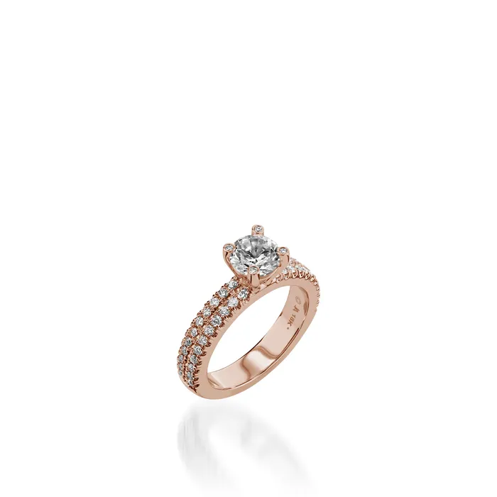 Rings Dynasty Yellow Gold Engagement Ring John Atencio
