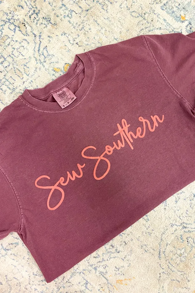 Sew Southern Puff Paint Logo Burgundy Shop By Rags Earrings