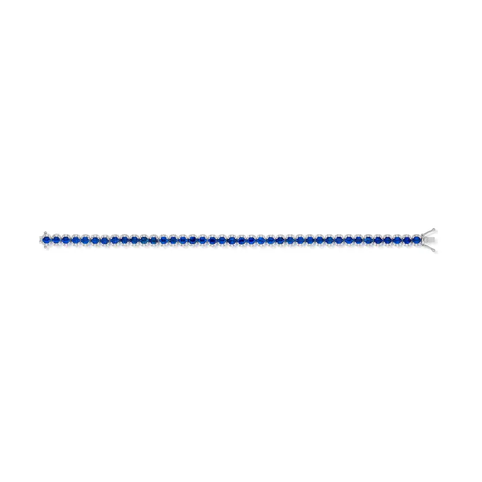 Stephen Silver Fine Jewelry 812 Carat Blue Sapphire and Diamond Bracelet Bracelets