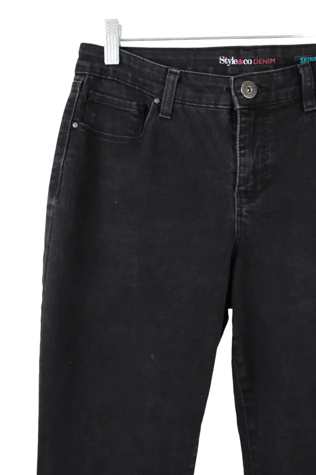Style Co Earrings Style Co Denim Skinny Leg Jeans 6