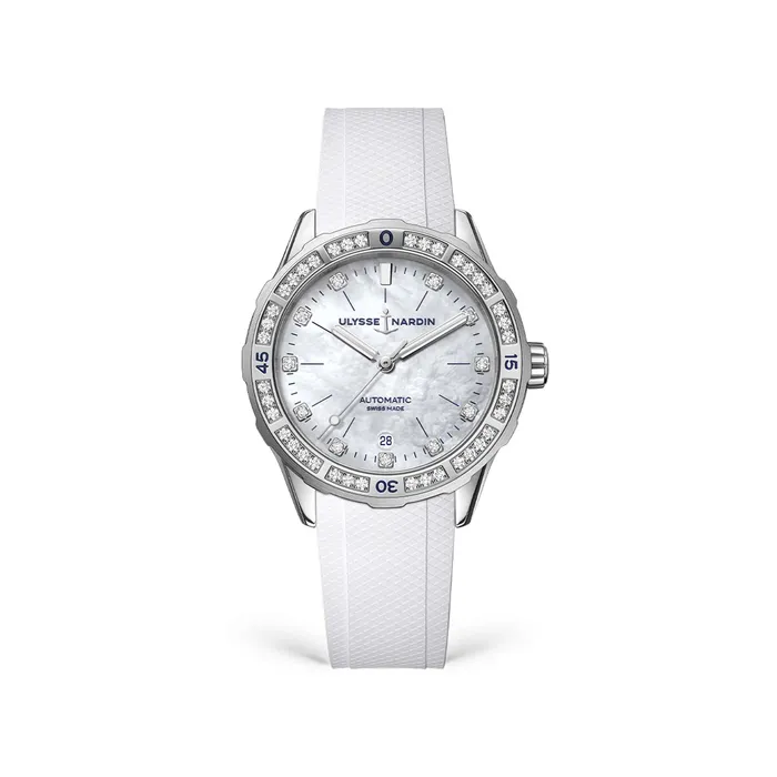 Ulysse Nardin Diver 39mm Steel Watch Ulysse Nardin Earrings