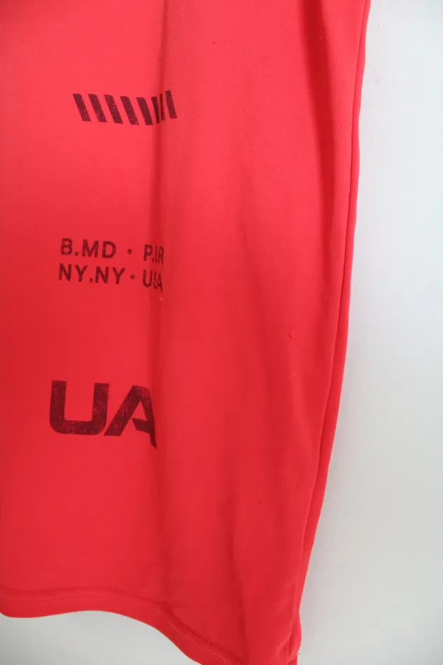 Under Armour Red Orange Athletic Muscle Tank Youth M 1012 Under Armour Earrings