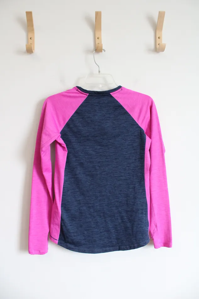 Under Armour Rings Under Armour Blue Pink Long Sleeved Athletic Shirt M