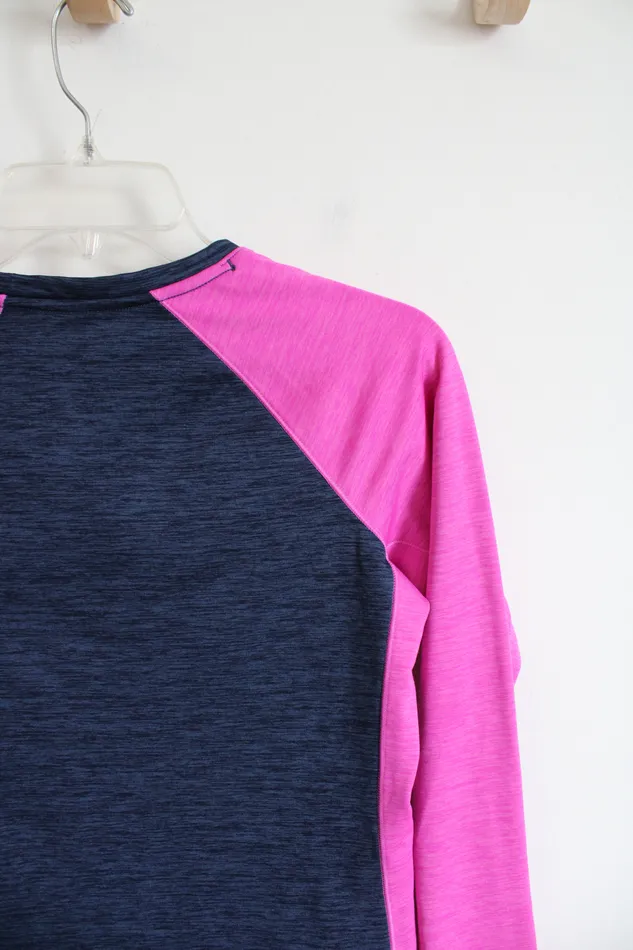 Under Armour Rings Under Armour Blue Pink Long Sleeved Athletic Shirt M