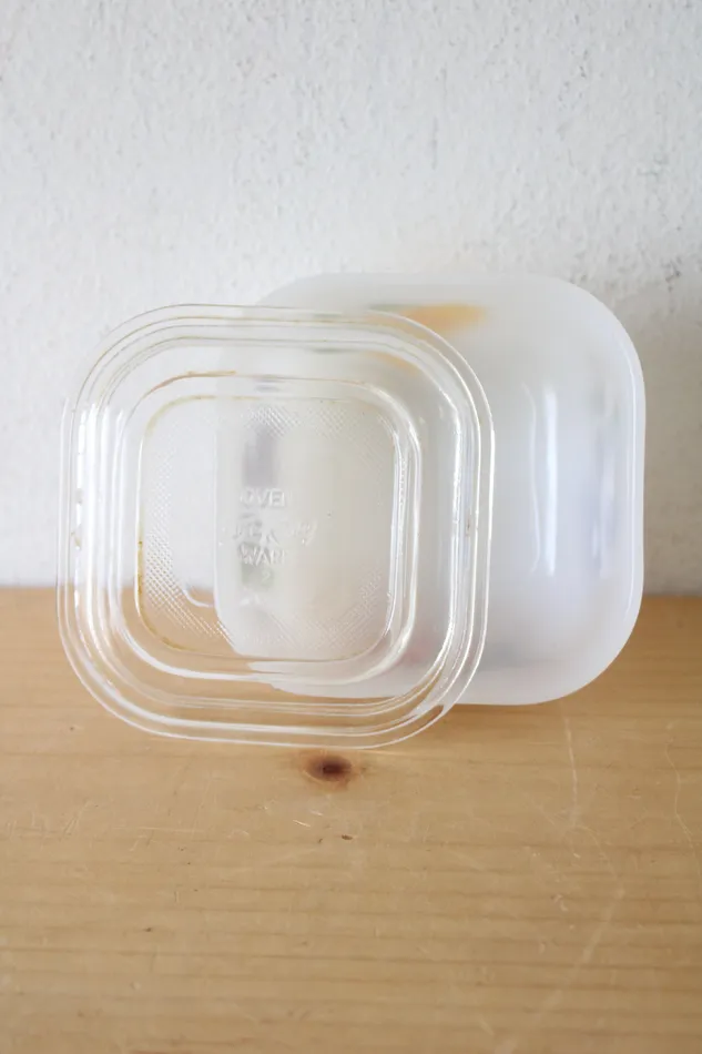 Vintage Fire King Gay Fad Hand Painted Fruit Refrigerator Dish Container Fire King Earrings