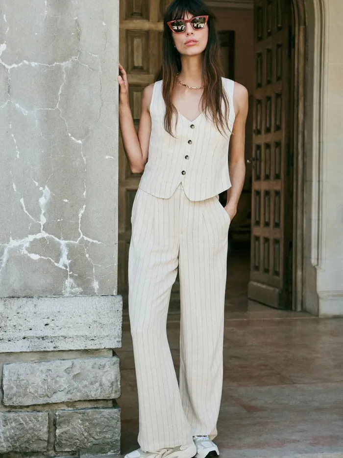 Z Supply Bennett Pinstripe Pant Z Supply Earrings