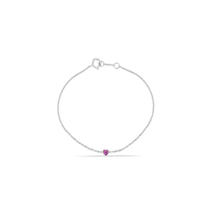 Alexis Jae Bracelets Heart Shaped Ruby Bracelet